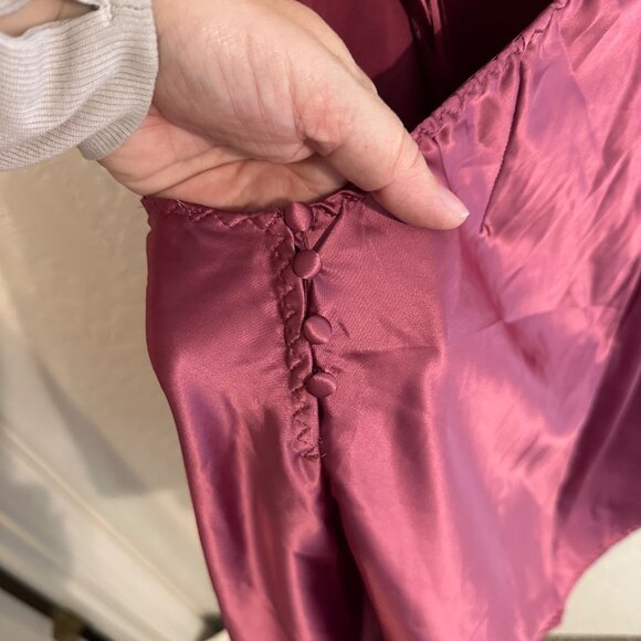 NWT Free People Bundle of Champagne & Pink Silky Slip Halter Dresses - Picture 9 of 14